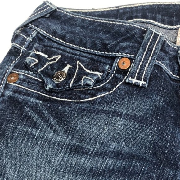 MADE IN USA 🇺🇸 VINTAGE TRUE RELIGION JULIE SKINNY JEANS 25x30 🇺🇸 - Picture 7 of 11